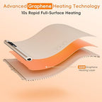 Warming Mat for Food, Electric Warming Tray, 6 Temp, 23"x15", Beige in Beige, alternate view 3