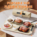 Warming Mat for Food, Electric Warming Tray, Fast Full Surface Graphene Electric Warming Tray, Extra Large Roll, alternate