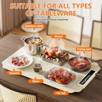 Warming Mat for Food, Electric Warming Tray, Fast Full Surface Graphene Electric Warming Tray, Extra Large Roll, alternate