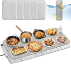 Warming Mat for Food - Electric Warming Tray with 7-Level Temp Settings & 6 Hours Timer, Full Surface Graphene