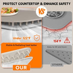 Warming Mat for Food - Electric Warming Tray with 7-Level Temp Settings & 6 Hours Timer, Full Surface Graphene, alternate