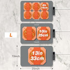 Warming Mat for Food - Electric Warming Tray with Heat-Insulation Pad, 4-Level Temperature Settings & Hours, alternate view 2
