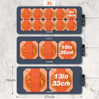 Warming Mat for Food - Electric Warming Tray with Heat-Insulation Pad, 4-Level Temperature Settings & Hours, alternate view 2