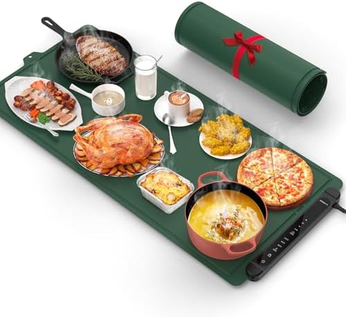Warming Mat for Food Extra Large: 36"X16" Adjustable Silicone Food Warming Mat Heating Pad Food Warming Pad for