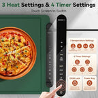 Warming Mat for Food Extra Large: 36"X16" Adjustable Silicone Food Warming Mat Heating Pad Food Warming Pad for, alternate