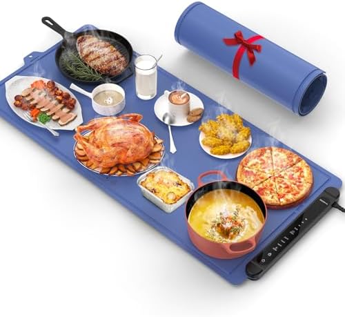 Warming Mat for Food Extra Large: 36"X16" Adjustable Silicone Food Warming Mat Heating Pad Food Warming Pad for