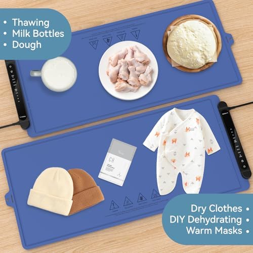 Warming Mat for Food Extra Large: 36"X16" Adjustable Silicone Food Warming Mat Heating Pad Food Warming Pad for, alternate