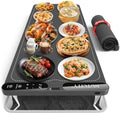 Warming Mat for Food Extra Large 40" x 15" with Insulation Pad in 40" X 15" Starry Gray