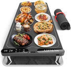 Warming Mat for Food Extra Large 40" x 15" with Insulation Pad in 40" X 15" Starry Gray