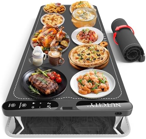 Warming Mat for Food Extra Large 40" x 15" with Insulation Pad in 40" X 15" Starry Gray