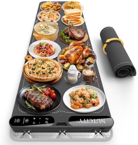 Warming Mat for Food Extra Large 47" x 15" with Insulation Pad in 47" X 15" Starry Gray