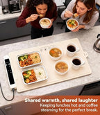 Warming Mat for Food Extra Large: 48"X16" Adjustable Silicone Food Warming Mat Heating Pad Food Warming Pad for, alternate