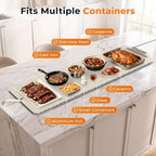 Warming Mat for Food, Extra Large 49"x15", 7 Heat Levels, 8 Hour Timer, alternate view 7