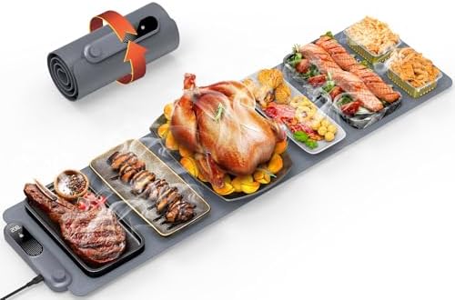 Warming Mat for Food, Extra-Long Size 42"x12", Fast Full-Surface