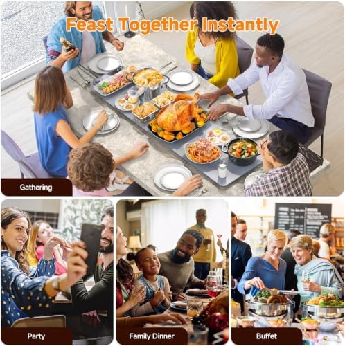 Warming Mat for Food, Extra-Long Size 42"x12", Fast Full-Surface, alternate view 6