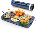 Warming Mat for Food, Food Warmer Mat for Countertop, Electric Warming Tray with 7 Temp Levels & Auto Shut-Off