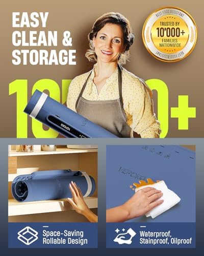 Warming Mat for Food, Food Warmer Mat for Countertop, Electric Warming Tray with 7 Temp Levels & Auto Shut-Off, alternate