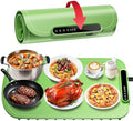 Warming Mat for Food, Upgraded Fast-Heating Electric Warming Tray with 7 Temp Levels & 8 Timers, Buffet Raised