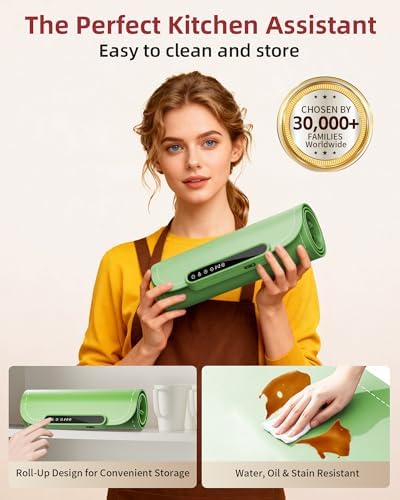 Warming Mat for Food, Upgraded Fast-Heating Electric Warming Tray with 7 Temp Levels & 8 Timers, Buffet Raised, alternate