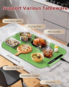 Warming Mat for Food, Upgraded Fast-Heating Electric Warming Tray with 7 Temp Levels & 8 Timers, Buffet Raised, alternate