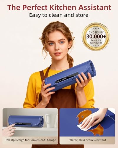 Warming Mat for Food, Upgraded Fast-Heating Electric Warming Tray with 7 Temp Levels & 8 Timers, Buffet Raised, alternate