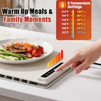 Warming Mat for Food with Heat Resistant Pad, 6 Temp & 4-Hour Timer, Beige in Beige, alternate view 4