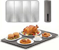 Warming Mat for Food with Heat Resistant Pad, 6 Temp & 4-Hour Timer, Gray in Gray