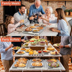 Warming Mat for Food with Heat Resistant Pad, Prevent Countertop Cracks, Keep Meal Warm, Rapid and Full Surface, alternate