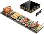 Warming Trays For Buffets Party,4-In-1 47"×16"Independent Temp Control Food Warmers For Parties Buffet,8 Precise
