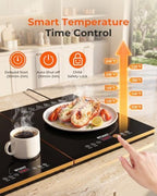 Warming Trays For Buffets Party,4-In-1 47"×16"Independent Temp Control Food Warmers For Parties Buffet,8 Precise, alternate