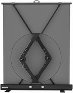 WASJOYE 62.6x83in Retractable White Backdrop, Pneumatic Scissor Frame, alternate view 3