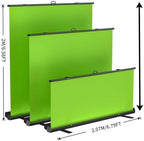 WASJOYE 81.5 x 83 in Large Green Screen, Retractable Chroma Key Panel, alternate view 2