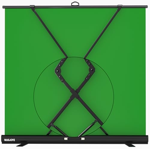 WASJOYE 81.5 x 83 in Large Green Screen, Retractable Chroma Key Panel, alternate view 4