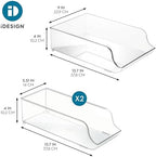 Water Bottle Organizer and Soda Can Dispenser for Refrigerator or Pantry - Set of 3 - Clear in Clear, alternate view 3