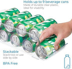 Water Bottle Organizer and Soda Can Dispenser for Refrigerator or Pantry - Set of 3 - Clear in Clear, alternate view 7