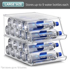 Water Bottle Organizer for Refrigerator & Pantry, Stackable (2 Pack), alternate view 7