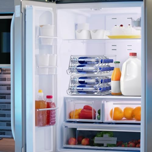 Water Bottle Organizer for Refrigerator & Pantry, Stackable (4 Pack), alternate view 4