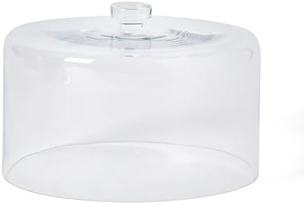 Watercrest Glass Cake Stand with Dome, 10.2 Inch Clear Footed Pedestal Cake Stand with Glass Lid Cover, Handmade, alternate