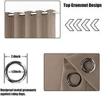 Waterproof Outdoor Blackout Curtains for Patio Porch in Khaki, alternate view 4