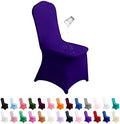 Waterproof Spandex Chair Cover 12PCS, Stretch Dining Chair Covers, Polyester Outdoor Chair Covers, Protector