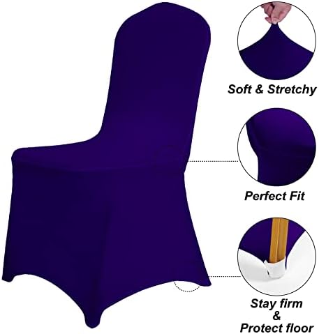Waterproof Spandex Chair Cover 12PCS, Stretch Dining Chair Covers, Polyester Outdoor Chair Covers, Protector, alternate view