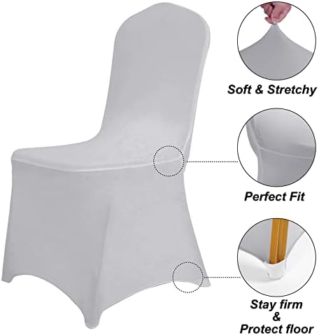 Waterproof Spandex Chair Cover 12PCS, Stretch Dining Chair Covers, Polyester Outdoor Chair Covers, Protector, alternate view