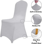 Waterproof Spandex Chair Cover 12PCS, Stretch Dining Chair Covers, Polyester Outdoor Chair Covers, Protector, alternate view