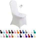 Waterproof Spandex Chair Cover 25PCS, Stretch Dining Chair Covers, Polyester Outdoor Chair Covers, Protector