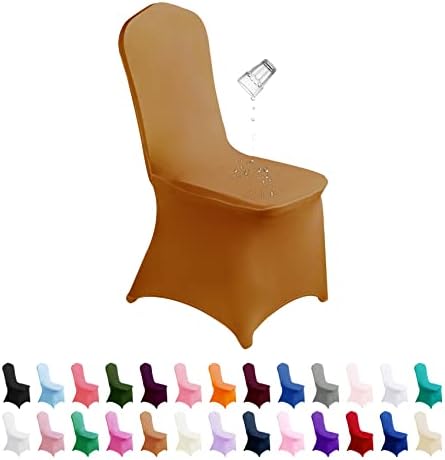 Waterproof Spandex Chair Cover 25PCS, Stretch Dining Chair Covers, Polyester Outdoor Chair Covers, Protector