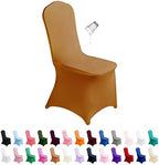 Waterproof Spandex Chair Cover 25PCS, Stretch Dining Chair Covers, Polyester Outdoor Chair Covers, Protector