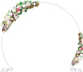 Wedding Arch 7.2FT Round Backdrop Stand White Circle Balloon Arch