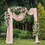 Wedding Arch -7.48FT Square Wooden Wedding Arches for Ceremony, Wood Arbor Backdrop Stand for Proposal Wedding, alternate
