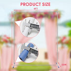 Wedding Arch,7 x 4 FT Metal Arch Backdrop Stand with Support Feet Base, Square Arched Frame for Birthday Party, alternate