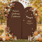 Wedding Arch Backdrop Cover, 6.6FT Navy Blue Brown Arch Cover Stretchy Backdrops, Double-Sided Arch Stand Covers, alternate